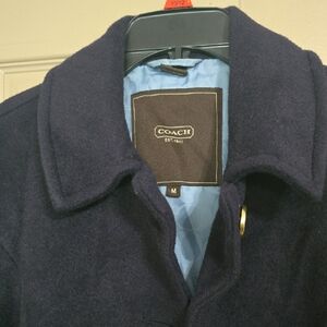 Coach Midnight Blue Wool Jacket